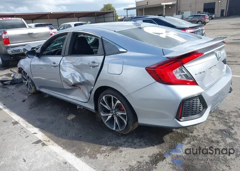 2018 Honda Civic Si z USA, uszkodzony, nr VIN 2HGFC1E54JH703496
